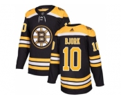 Men Adidas Boston Bruins #10 Anders Bjork Black Home Authentic Stitched NHL Jersey