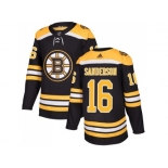 Men Adidas Boston Bruins #16 Derek Sanderson Black Home Authentic Stitched NHL Jersey