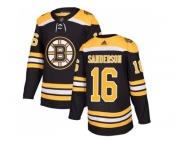 Men Adidas Boston Bruins #16 Derek Sanderson Black Home Authentic Stitched NHL Jersey