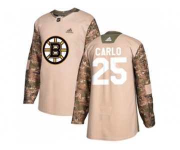 Men Adidas Boston Bruins #25 Brandon Carlo Camo Authentic 2017 Veterans Day Stitched NHL Jersey