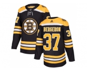 Men Adidas Boston Bruins #37 Patrice Bergeron Black Home Authentic Stitched NHL Jersey