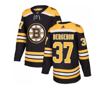 Men Adidas Boston Bruins #37 Patrice Bergeron Black Home Authentic Stitched NHL Jersey