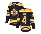 Men Adidas Boston Bruins #4 Bobby Orr Black Home Authentic Stitched NHL Jersey