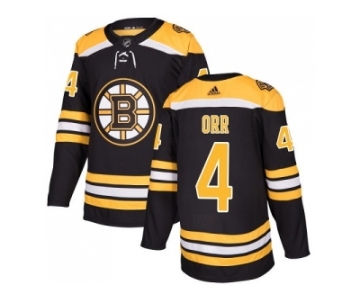 Men Adidas Boston Bruins #4 Bobby Orr Black Home Authentic Stitched NHL Jersey