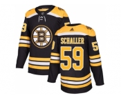 Men Adidas Boston Bruins #59 Tim Schaller Black Home Authentic Stitched NHL Jerse