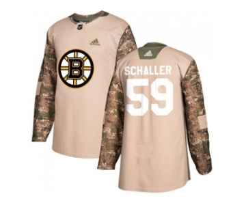 Men Adidas Boston Bruins #59 Tim Schaller Camo Authentic 2017 Veterans Day Stitched NHL Jersey