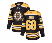 Men Adidas Boston Bruins #68 Jaromir Jagr Black Home Authentic Stitched NHL Jersey