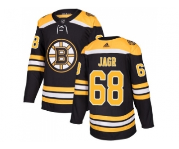 Men Adidas Boston Bruins #68 Jaromir Jagr Black Home Authentic Stitched NHL Jersey