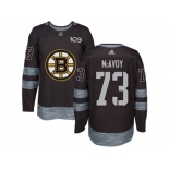 Men Adidas Boston Bruins #73 Charlie McAvoy Black 1917-2017 100th Anniversary Stitched NHL Jersey