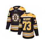 Men Adidas Boston Bruins #73 Charlie McAvoy Black Home Authentic Stitched NHL Jersey