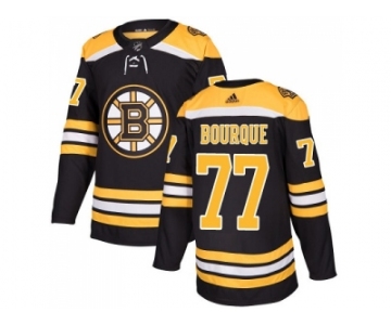 Men Adidas Boston Bruins #77 Ray Bourque Black Home Authentic Stitched NHL Jersey