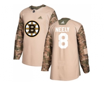 Men Adidas Boston Bruins #8 Cam Neely Camo Authentic 2017 Veterans Day Stitched NHL Jersey