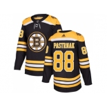 Men Adidas Boston Bruins #88 David Pastrnak Black Home Authentic Stitched NHL Jersey