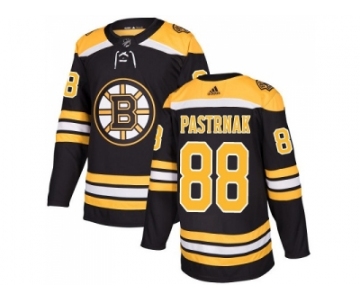 Men Adidas Boston Bruins #88 David Pastrnak Black Home Authentic Stitched NHL Jersey