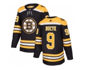 Men Adidas Boston Bruins #9 Johnny Bucyk Black Home Authentic Stitched NHL Jersey