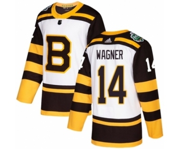 Men's Adidas Boston Bruins #14 Chris Wagner Authentic White 2019 Winter Classic NHL Jersey