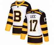 Men's Adidas Boston Bruins #17 Milan Lucic Authentic White 2019 Winter Classic NHL Jersey