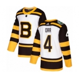 Men's Adidas Boston Bruins #4 Bobby Orr Authentic White 2019 Winter Classic NHL Jersey