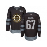 Men's Adidas Boston Bruins #67 Jakub Zboril Authentic Black 1917-2017 100th Anniversary NHL Jersey