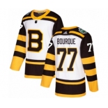 Men's Adidas Boston Bruins #77 Ray Bourque Authentic White 2019 Winter Classic NHL Jersey