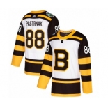 Men's Adidas Boston Bruins #88 David Pastrnak Authentic White 2019 Winter Classic NHL Jersey