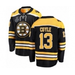 Men's Boston Bruins #13 Charlie Coyle Authentic Black Home Fanatics Branded Breakaway 2019 Stanley Cup Final Bound Hockey Jersey