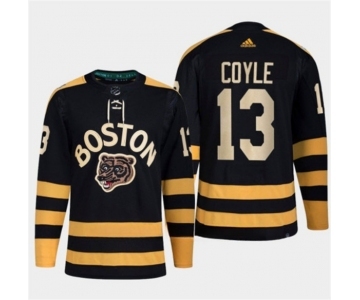 Men's Boston Bruins #13 Charlie Coyle Black Classic Primegreen Stitched Jersey