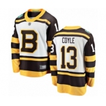 Men's Boston Bruins #13 Charlie Coyle White 2019 Winter Classic Fanatics Branded Breakaway Hockey Jersey