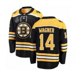 Men's Boston Bruins #14 Chris Wagner Authentic Black Home Fanatics Branded Breakaway 2019 Stanley Cup Final Bound Hockey Jersey