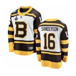 Men's Boston Bruins #16 Derek Sanderson White Winter Classic Fanatics Branded Breakaway 2019 Stanley Cup Final Bound Hockey Jersey