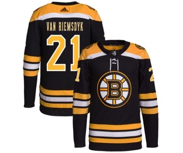 Men's Boston Bruins #21 James van Riemsdyk Black Stitched Jersey