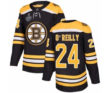 Men's Boston Bruins #24 Terry O'Reilly Authentic Black Home 2019 Stanley Cup Final Bound Hockey Jersey