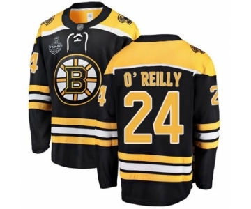 Men's Boston Bruins #24 Terry O'Reilly Authentic Black Home Fanatics Branded Breakaway 2019 Stanley Cup Final Bound Hockey Jersey