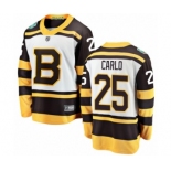 Men's Boston Bruins #25 Brandon Carlo White 2019 Winter Classic Fanatics Branded Breakaway NHL Jersey