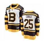 Men's Boston Bruins #25 Brandon Carlo White Winter Classic Fanatics Branded Breakaway 2019 Stanley Cup Final Bound Hockey Jersey