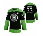 Men's Boston Bruins #33 Zdeno Chara Green Hockey Fight nCoV Limited Hockey Jersey