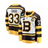 Men's Boston Bruins #33 Zdeno Chara White Winter Classic Fanatics Branded Breakaway 2019 Stanley Cup Final Bound Hockey Jersey