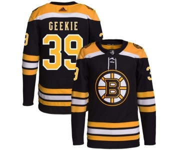 Men's Boston Bruins #39 Morgan Geekie Black Stitched Jersey