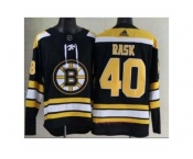 Men's Boston Bruins #40 Tuukka Rask Black 2017-2018 adidas Hockey Stitched NHL Jersey