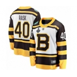 Men's Boston Bruins #40 Tuukka Rask White Winter Classic Fanatics Branded Breakaway 2019 Stanley Cup Final Bound Hockey Jersey