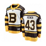 Men's Boston Bruins #43 Danton Heinen White 2019 Winter Classic Fanatics Branded Breakaway NHL Jersey