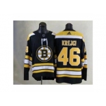 Men's Boston Bruins #46 David Krejci Black 2017-2018 adidas Hockey Stitched NHL Jersey