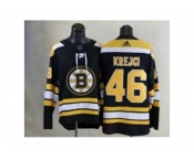 Men's Boston Bruins #46 David Krejci Black 2017-2018 adidas Hockey Stitched NHL Jersey