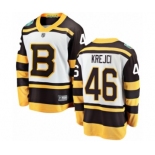 Men's Boston Bruins #46 David Krejci White 2019 Winter Classic Fanatics Branded Breakaway NHL Jersey