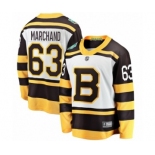 Men's Boston Bruins #63 Brad Marchand White 2019 Winter Classic Fanatics Branded Breakaway NHL Jersey