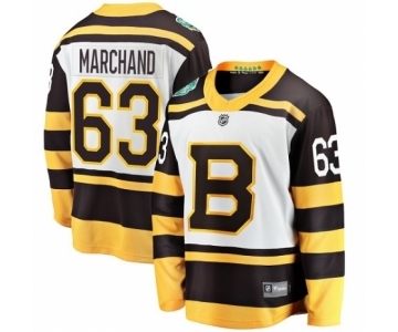 Men's Boston Bruins #63 Brad Marchand White 2019 Winter Classic Fanatics Branded Breakaway NHL Jersey