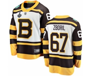 Men's Boston Bruins #67 Jakub Zboril White Winter Classic Fanatics Branded Breakaway 2019 Stanley Cup Final Bound Hockey Jersey