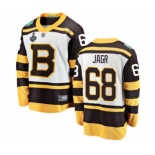 Men's Boston Bruins #68 Jaromir Jagr White Winter Classic Fanatics Branded Breakaway 2019 Stanley Cup Final Bound Hockey Jersey