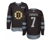 Men's Boston Bruins #7 Phil Esposito Black 1917-2017 100th Anniversary Stitched NHL Jersey