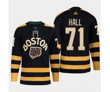 Men's Boston Bruins #71 Taylor Hall Black Classic Primegreen Stitched Jersey